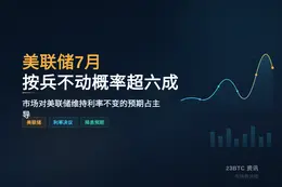 美联储7月按兵不动概率超六成