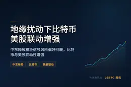 地缘扰动下比特币美股联动增强
