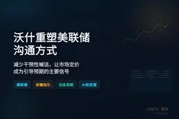 沃什重塑美联储沟通方式