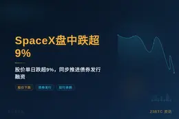SpaceX盘中跌超9%