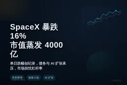 SpaceX 暴跌 16%，市值蒸发 4000 亿美元