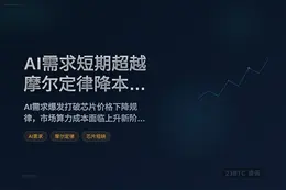 AI需求短期超越摩尔定律降本速度