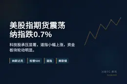 美股指期货震荡：纳指跌0.7%