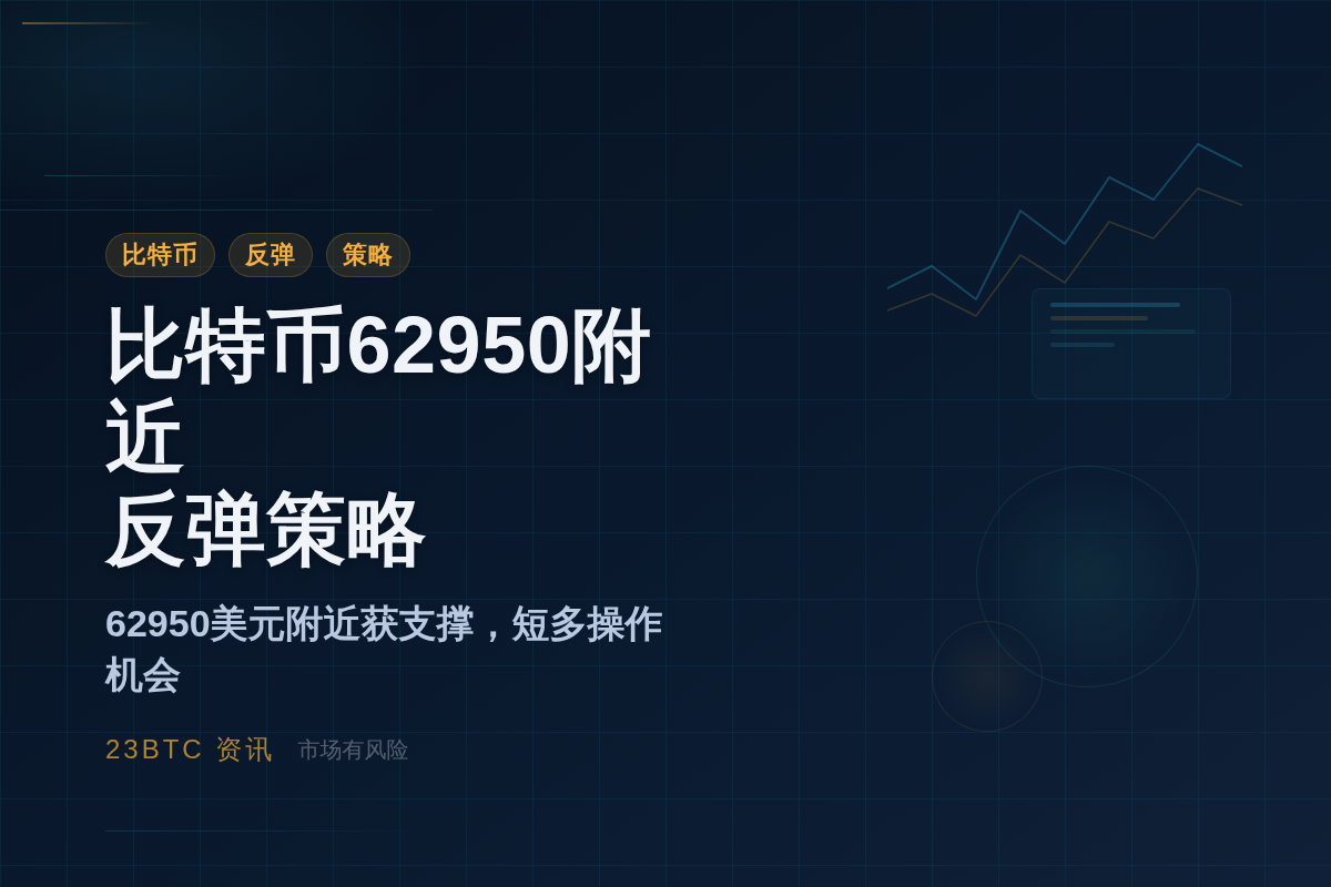 比特币62950附近反弹策略