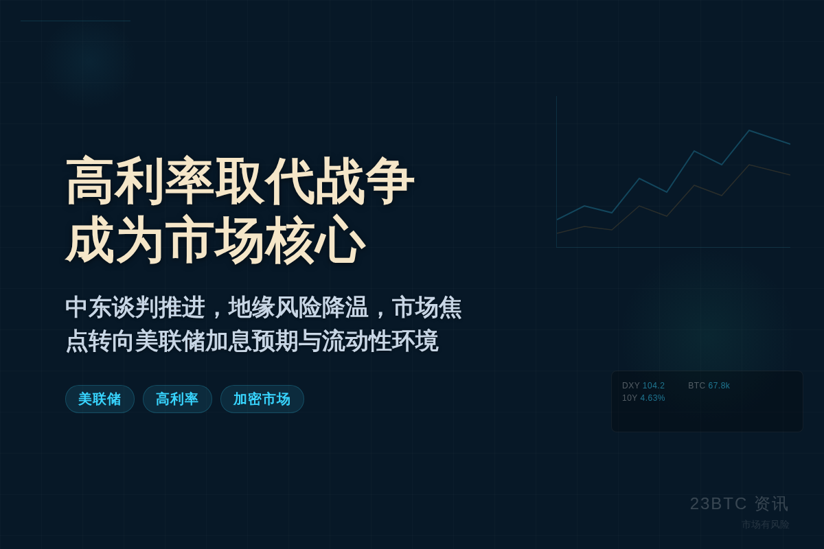 Bitunix分析师:高利率取代战争成市场核心插图1 Bitunix分析师:高利率取代战争成市场核心