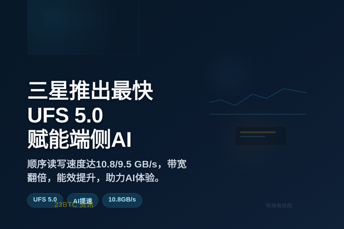 三星推出最快UFS 5.0，赋能端侧AI