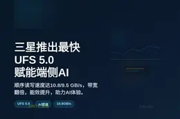 三星推出最快UFS 5.0，赋能端侧AI
