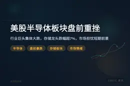 美股半导体板块盘前重挫