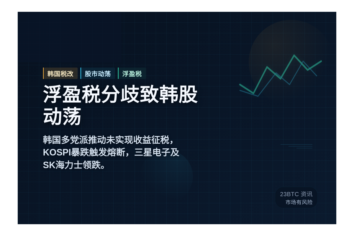 浮盈税分歧致韩股动荡插图1 浮盈税分歧致韩股动荡