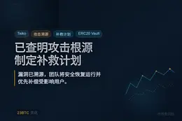 Taiko已查明攻击根源并制定补救计划