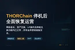 THORChain停机后全面恢复运营