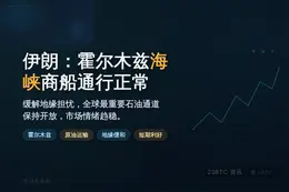 伊朗：霍尔木兹海峡商船通行正常