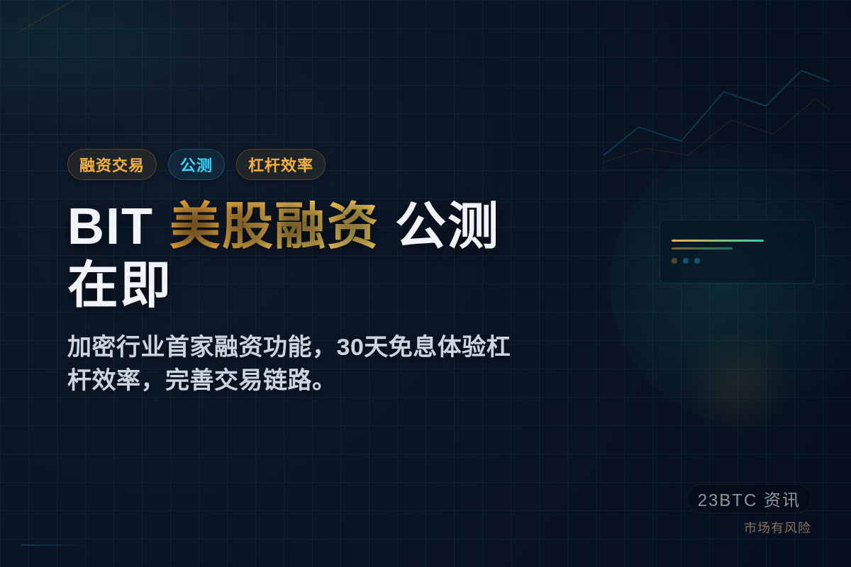 BIT美股融资交易公测在即插图 BIT美股融资交易公测在即