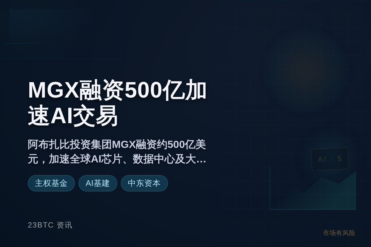 MGX融资500亿美元加速AI交易