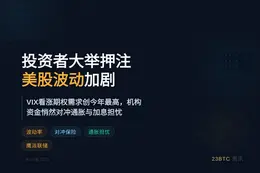 投资者大举押注美股波动加剧