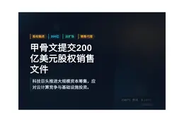 甲骨文提交200亿美元股权销售文件