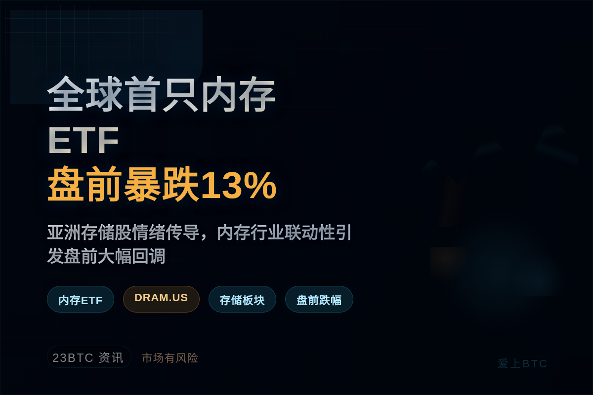 全球首只内存ETF盘前暴跌13%插图1 全球首只内存ETF盘前暴跌13%
