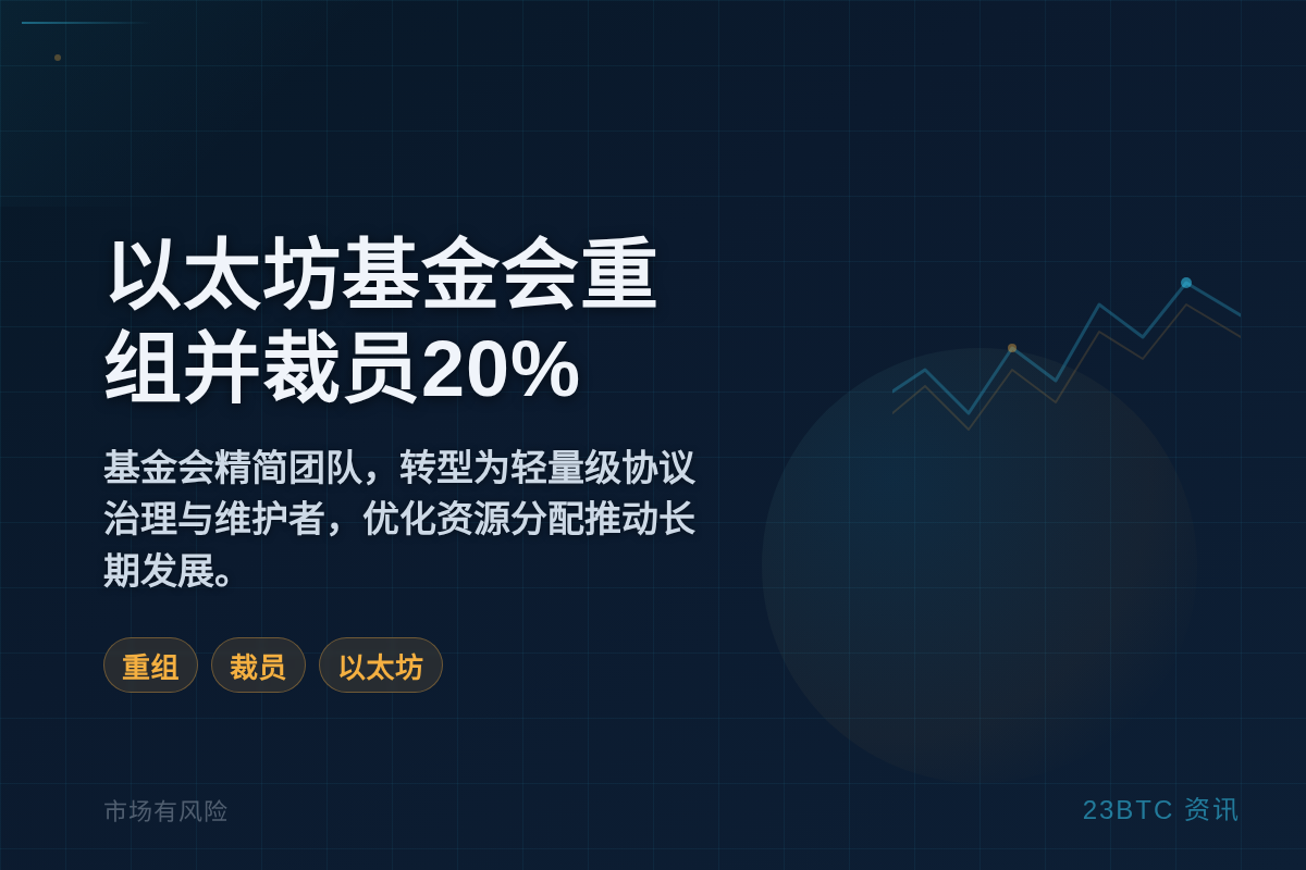 以太坊基金会重组并裁员20%插图 以太坊基金会重组并裁员20%