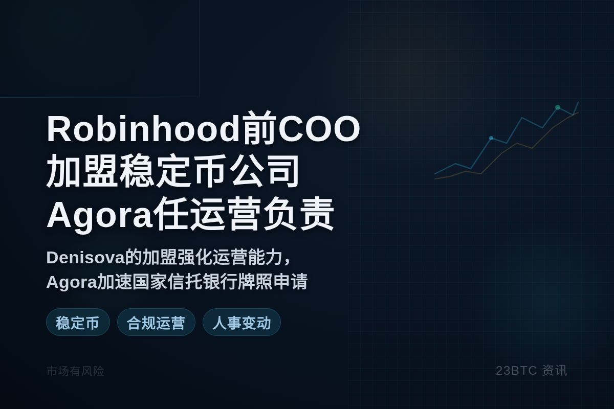 Robinhood前COO加盟稳定币公司Agora任运营负责插图1 Robinhood前COO加盟稳定币公司Agora任运营负责