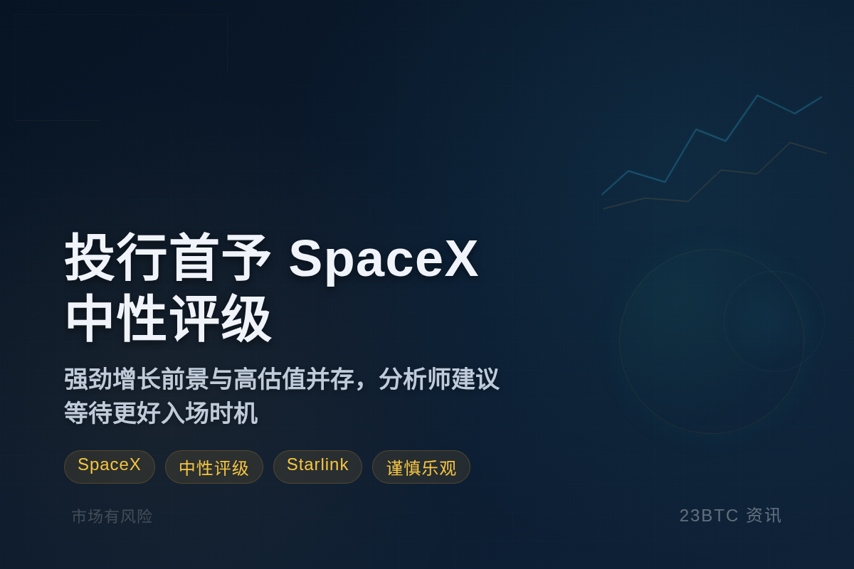 投行首予SpaceX中性评级插图1 投行首予SpaceX中性评级
