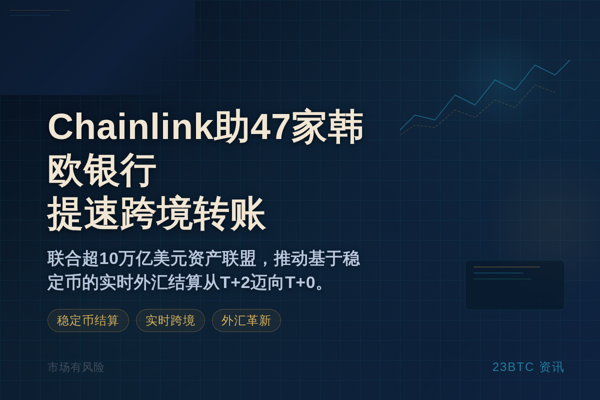 Chainlink助47家韩欧银行提速跨境转账插图1 Chainlink助47家韩欧银行提速跨境转账