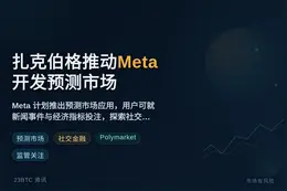 扎克伯格推动Meta开发预测市场