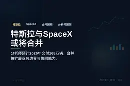 特斯拉与SpaceX或将合并