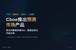 Cboe推出预测市场产品，首合约聚焦标普500
