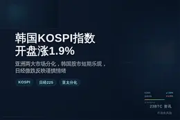 韩国KOSPI指数开盘涨1.9%