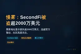 慢雾：SecondFi被盗超2000万美元