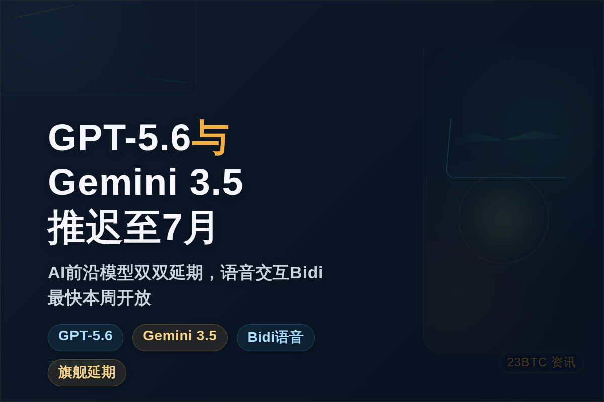 GPT-5.6与Gemini 3.5推迟至7月插图1 GPT-5.6与Gemini 3.5推迟至7月