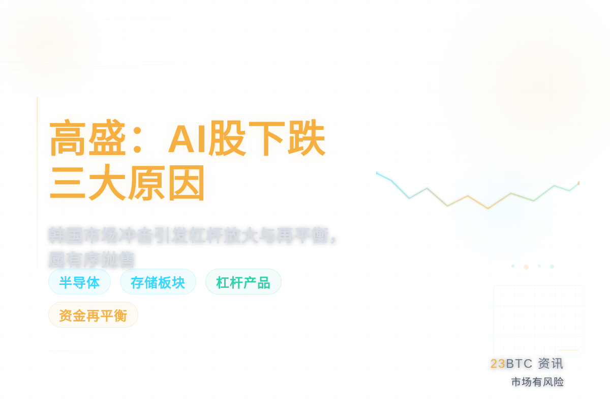 高盛：AI股下跌三大原因
