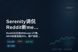 Serenity调侃Reddit新meme股瞄准Wendy'