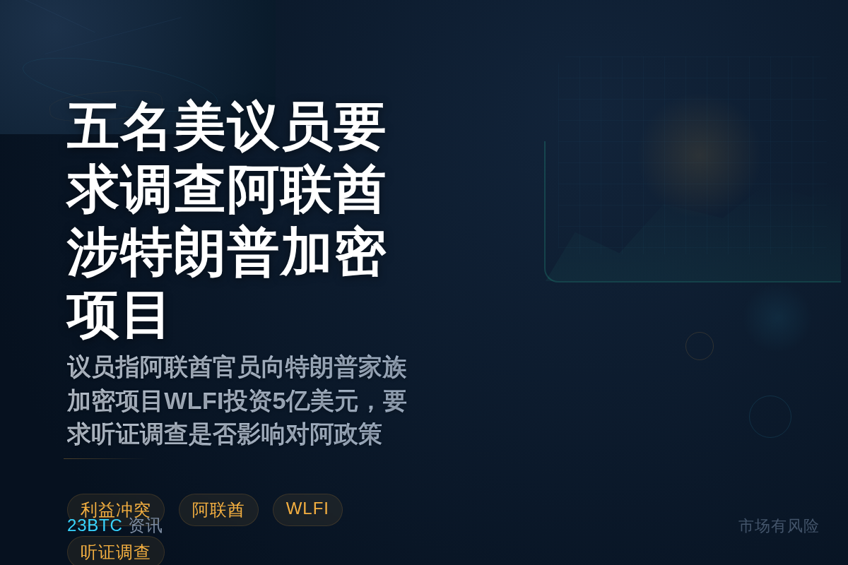 五名美议员要求调查阿联酋涉特朗普加密项目