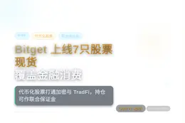Bitget上线7只股票现货，覆盖金融消费