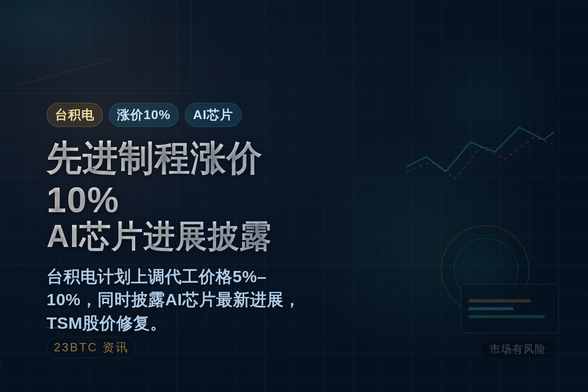 台积电先进制程涨价10%，披露AI芯片进展