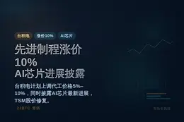 台积电先进制程涨价10%，披露AI芯片进展