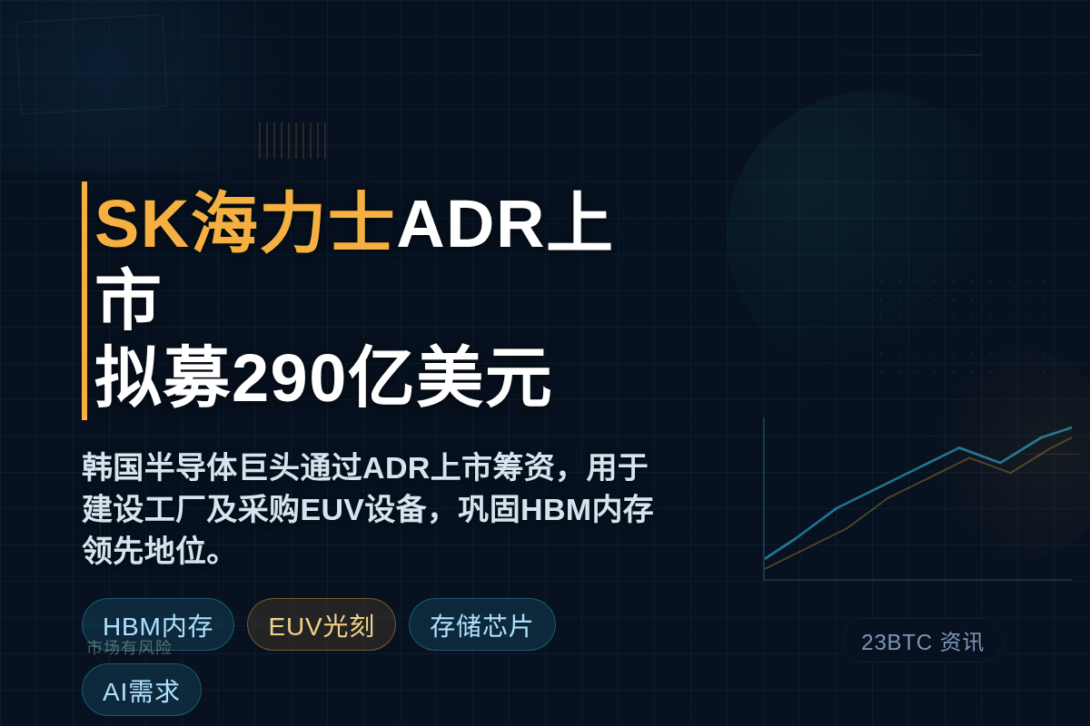 SK海力士ADR上市拟募290亿美元
