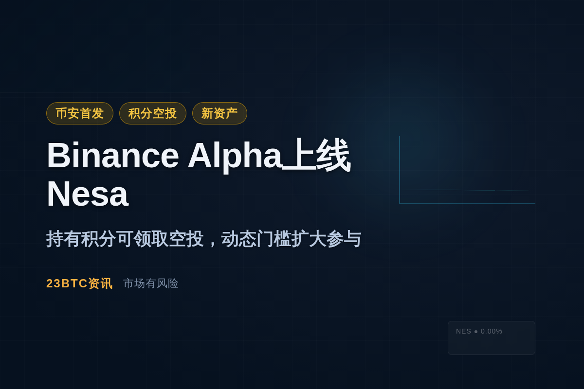 Binance Alpha首发上线Nesa (NES)
