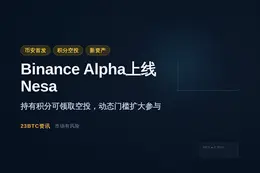 Binance Alpha首发上线Nesa (NES)