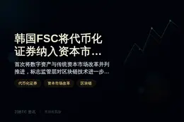 韩国FSC将代币化证券纳入资本市场改革计划