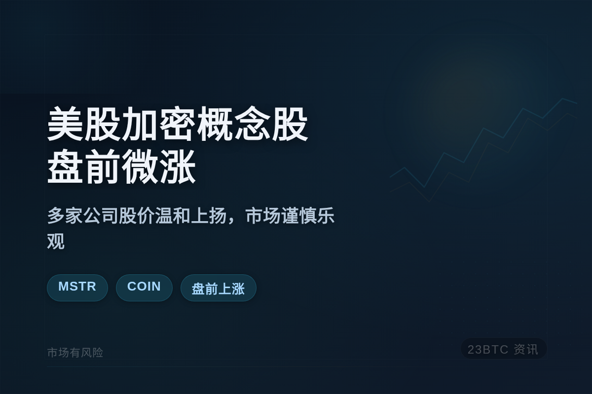美股加密概念股盘前微涨