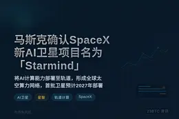 马斯克确认SpaceX新AI卫星项目名为「Starmind」