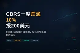 CBRS一度跌逾10%报200美元