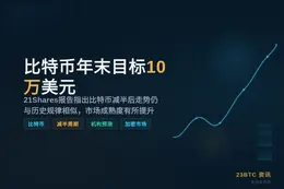 21Shares：比特币年末目标10万美元