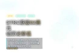 STRC跌破82美元，创历史新低