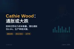 Cathie Wood：通胀或大跌，潜在通胀仅0.5%