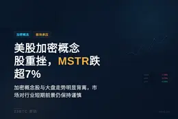 美股加密概念股重挫，MSTR跌超7%
