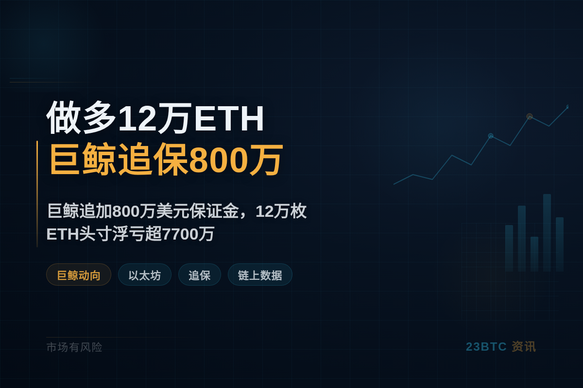 做多12万ETH巨鲸追保800万