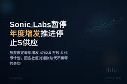 Sonic Labs暂停年度增发，推进停止S代币供应